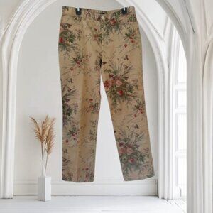 Ralph Lauren Chaps Floral Pants. Size 12